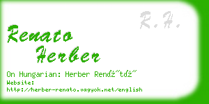 renato herber business card